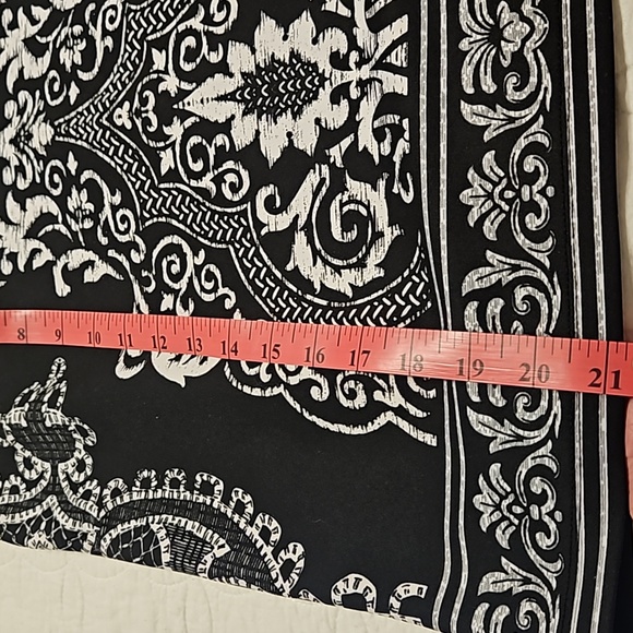 Saragano Bla k & White Pencil Skirt Medium - Picture 4 of 5